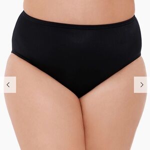 Miraclesuit Women's 22W Black Swimsuit Bottoms Basic Swim Brief NWT
